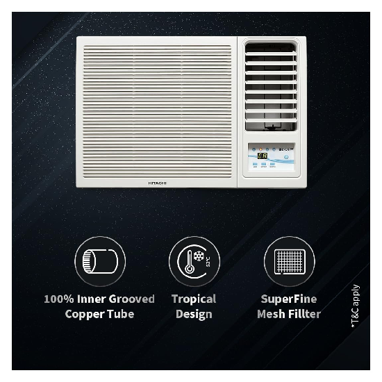 Hitachi 1.5 Ton 3 Star Window AC