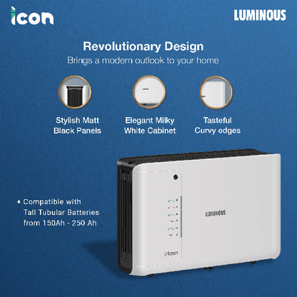 Luminous iCon 1600 Pure Sine Wave 1400VA/12V Advanced LCD Display