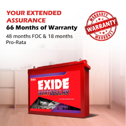 EXIDE INVATUBULAR IT950, 12V 260Ah Tall Tubular Inverter Battery