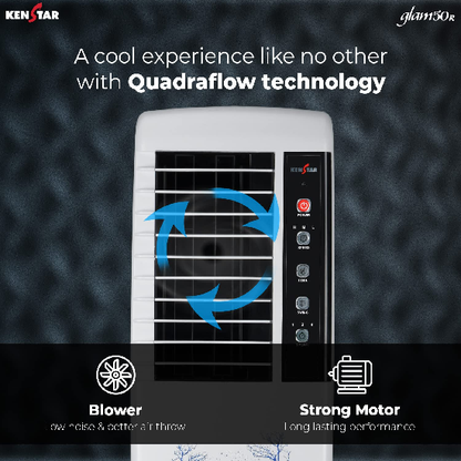 Kenstar GLAM HC 50 RE Tower Air Water Cooler 50L, 175 Watts