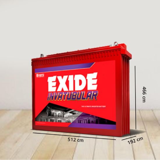 EXIDE INVATUBULAR IT500, 12V 150Ah Tall Tubular Inverter Battery