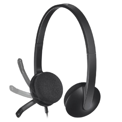 Logitech H340 Stereo Wired Over Ear Headphones With Mic