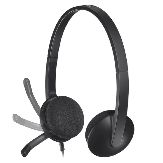 Logitech H340 Stereo Wired Over Ear Headphones With Mic