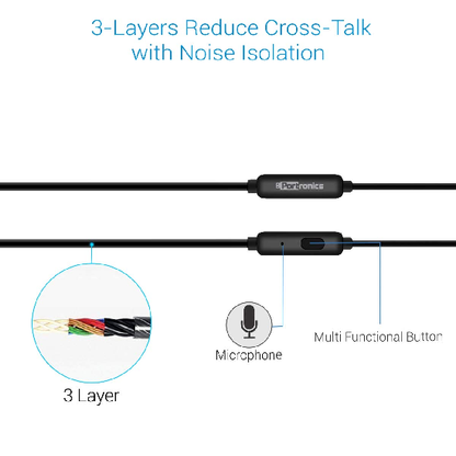 Portronics Conch Beta Wired in Ear Earphones 3.5mm