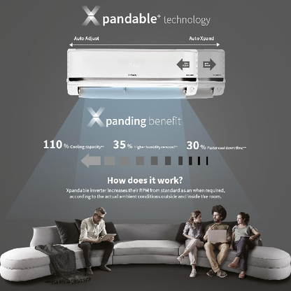 Hitachi 2 Ton Class 5 Star Xpandable+ Inverter Split AC