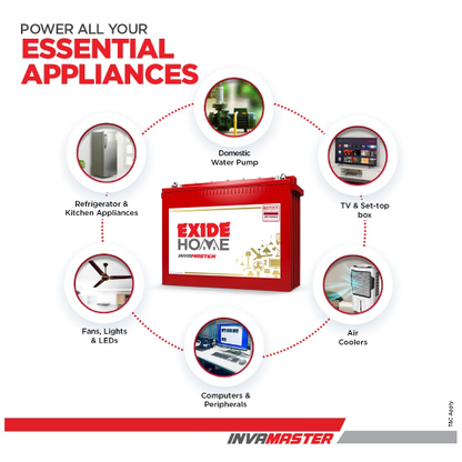 EXIDE INVA Master IMTT2000 200Ah 12V Tall Tubular Inverter Battery