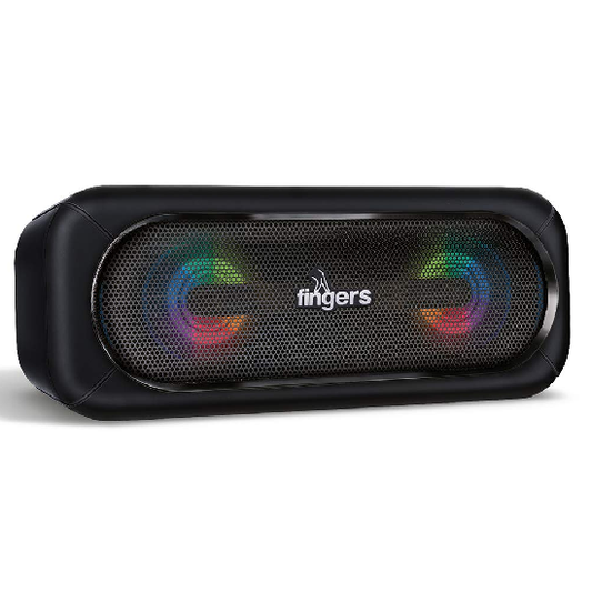 FINGERS SuperLit 10 Watt Truly Wireless Bluetooth Portable Speaker, Black