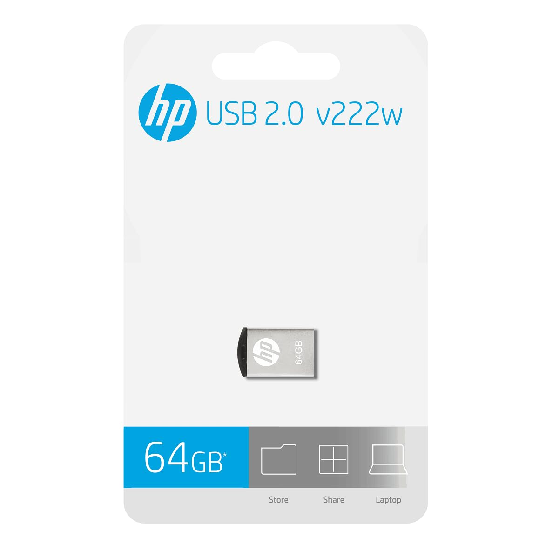 HP v222w 64GB USB 2.0 Pen Drive (Silver)