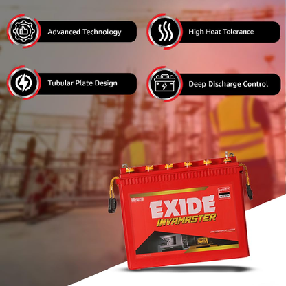 EXIDE INVAMASTER IMTT2300, 12V 220Ah Tall Tubular Inverter Battery