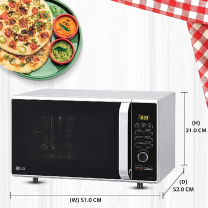 LG 28 L Convection Microwave Oven MC2886SFU, Silver