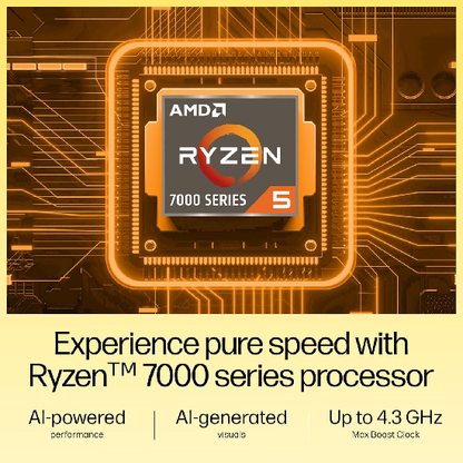 HP 15, AMD Ryzen 5 7520U, 16GB DDR5, 512GB SSD