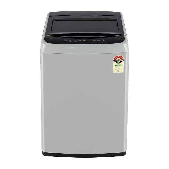 LG 7.5 Kg Top Load Washing Machine Middle Free Silver