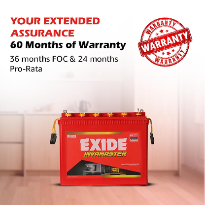 EXIDE INVAMASTER IMTT2600, 12V 250Ah Tall Tubular Inverter Battery