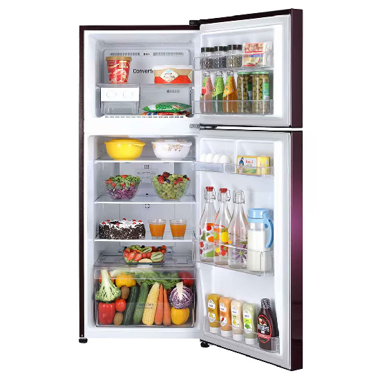 LG 240L Double Door Refrigerator Red Water Lily, 2 Star