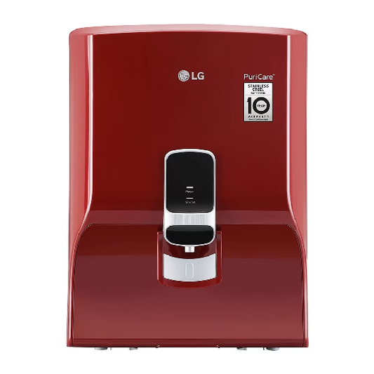 LG 8L RO Water Purifier with Stainless Steel Tank, Red