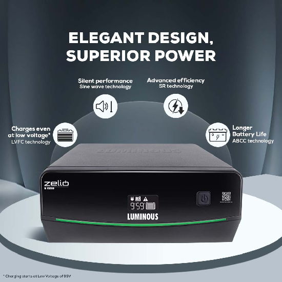 Luminous Zelio S 1550 1400VA/12V Pure Sine Wave Inverter