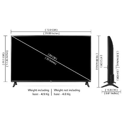 LG 80 cm (32 inches) HD Ready Smart LED TV 32LM563BPTC