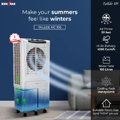 Kenstar Tallde HC 105 Desert Air Cooler 105L, 170 Watts
