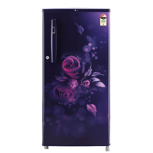 LG 185L, 3 Star, Blue Euphoria Finish Single Door Refrigerator