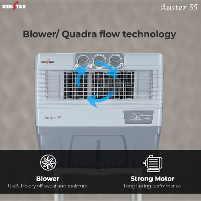KENSTAR AUSTER 55 LITRES WOODWOOL WINDOW COOLER WHITE
