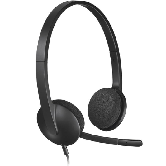 Logitech H340 Stereo Wired Over Ear Headphones With Mic