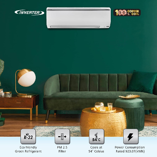 Daikin 1.8 Ton 5 Star Inverter Split AC FTKM60U,White