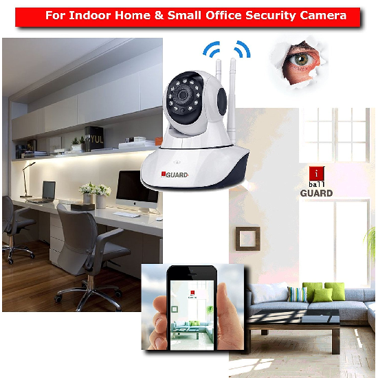 iBall 1.3MP 960P Cloud Wireless Smart HD IP Wi-Fi CCTV PT Dome Camera