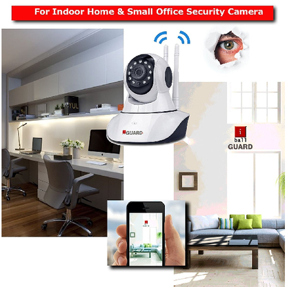 iBall 1.3MP 960P Cloud Wireless Smart HD IP Wi-Fi CCTV PT Dome Camera