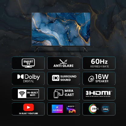 Haier 80cm (32) A7 Series HD Ready Smart LED TV LE32A7-N