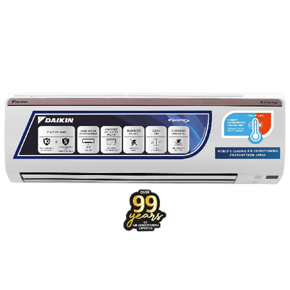 Daikin 1.8 Ton 3 Star Hot & Cold Inverter Split FTHT60UV, White