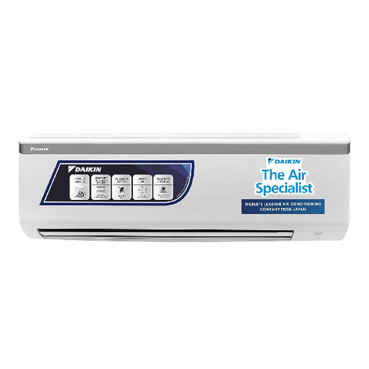 Daikin 0.8 Ton 3 Star, Fixed Speed Split AC FTL28U, White