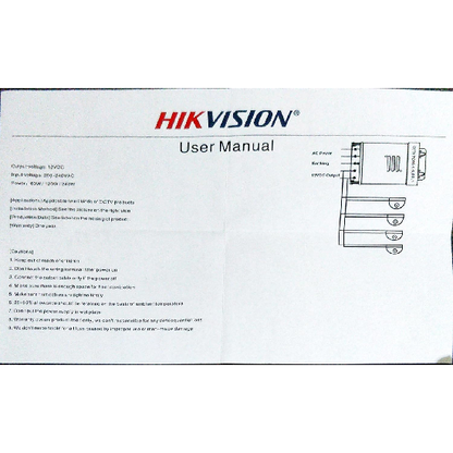 HIKVISION 8 Channel 12V 10A Switch Power Supply CCTV/SMPS