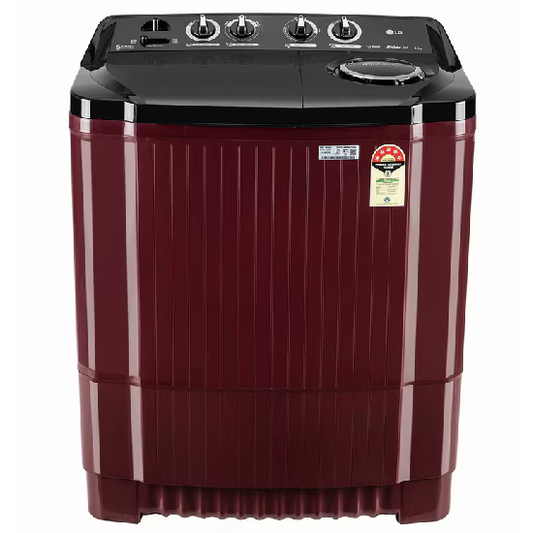 LG 8.5KG Semi Automatic Top Load Washing Machine, Burgundy