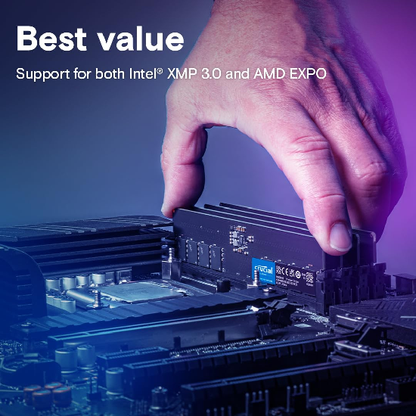 Crucial RAM 16GB DDR5 4800MHz CL40 Desktop Memory CT16G48C40U5