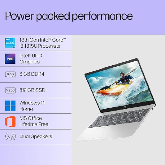 HP 15, 13th Gen Intel Core i3-1315U (8GB DDR4, 512GB SSD)