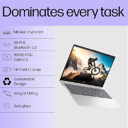 HP 15, 13th Gen Intel Core i3-1315U (8GB DDR4, 512GB SSD)