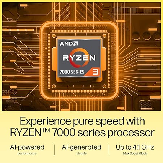 HP 15, AMD Ryzen 3 7320U (8GB LPDDR5, 512GB SSD)