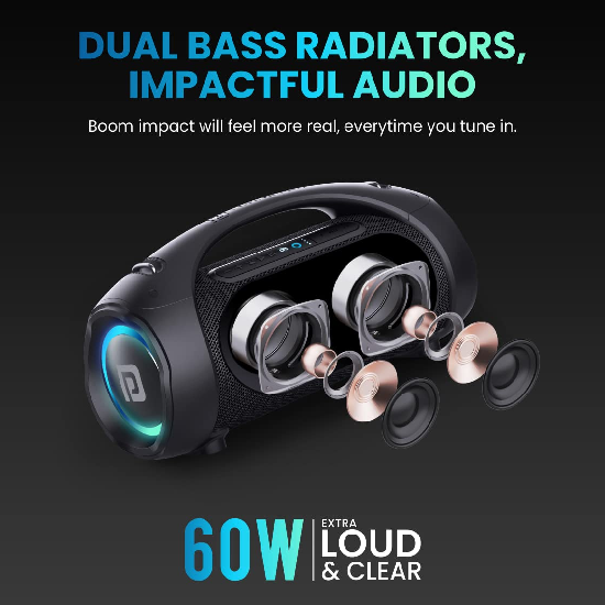 Portronics Dash 12 60W Wireless Bluetooth Party Speaker