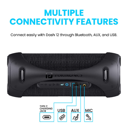 Portronics Dash 12 60W Wireless Bluetooth Party Speaker