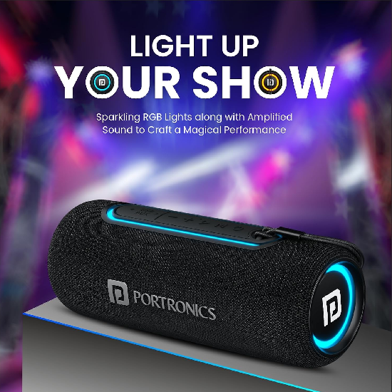 Portronics Resound 2 15W HD Sound Portable Wireless Bluetooth Speaker