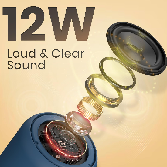 Portronics SoundDrum 1 12W TWS Portable Bluetooth Speaker