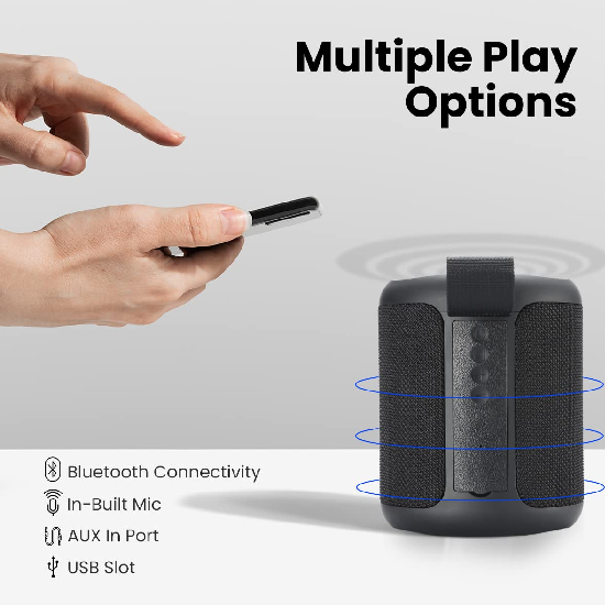 Portronics SoundDrum P 20W Portable Bluetooth Speaker