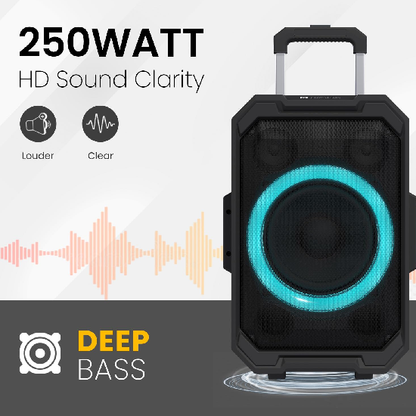 Portronics Iron Beats II 250W Wireless Bluetooth Party Speaker