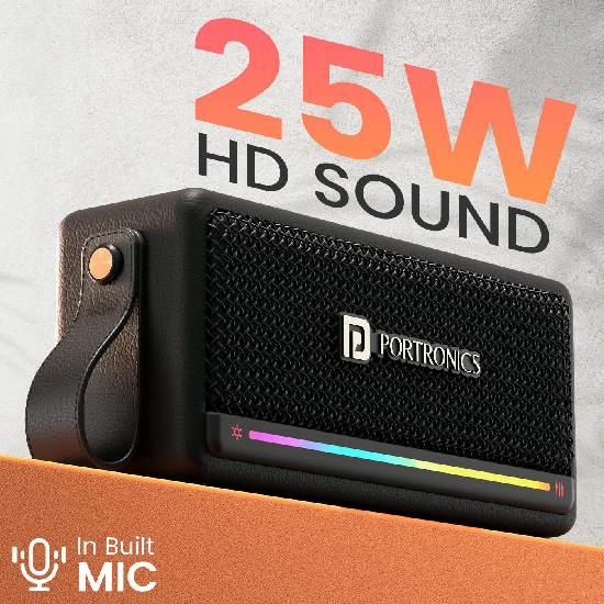 Portronics Harmony Mini 25W HD Premium Portable Bluetooth Speaker