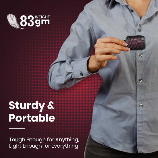 Portronics Talk Five 3W Wearable Bluetooth Speaker with Mic