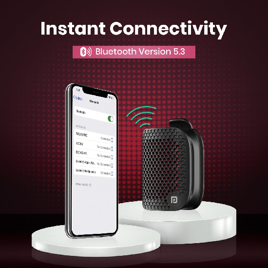 Portronics Talk Five 3W Wearable Bluetooth Speaker with Mic