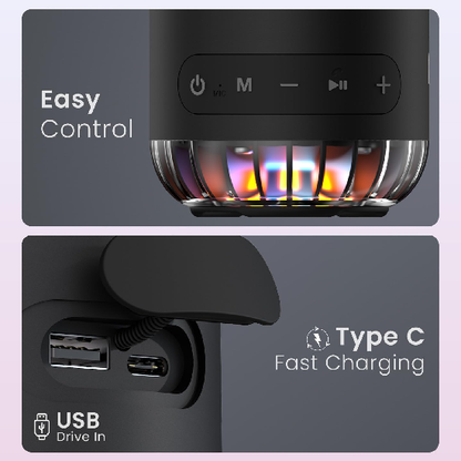 Portronics Soundpot Pro 20W Portable Bluetooth Speaker with in Built Mic