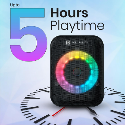 Portronics Apollo One 20W Wireless Bluetooth Portable Speaker with Wireless Karaoke Mic