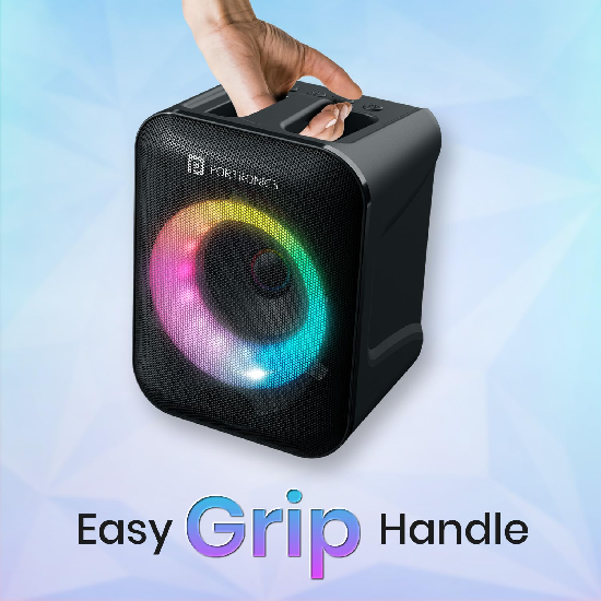 Portronics Apollo One 20W Wireless Bluetooth Portable Speaker with Wireless Karaoke Mic