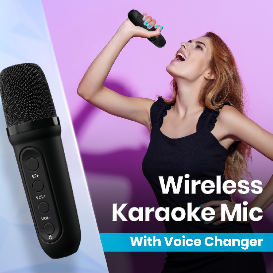 Portronics Apollo One 20W Wireless Bluetooth Portable Speaker with Wireless Karaoke Mic